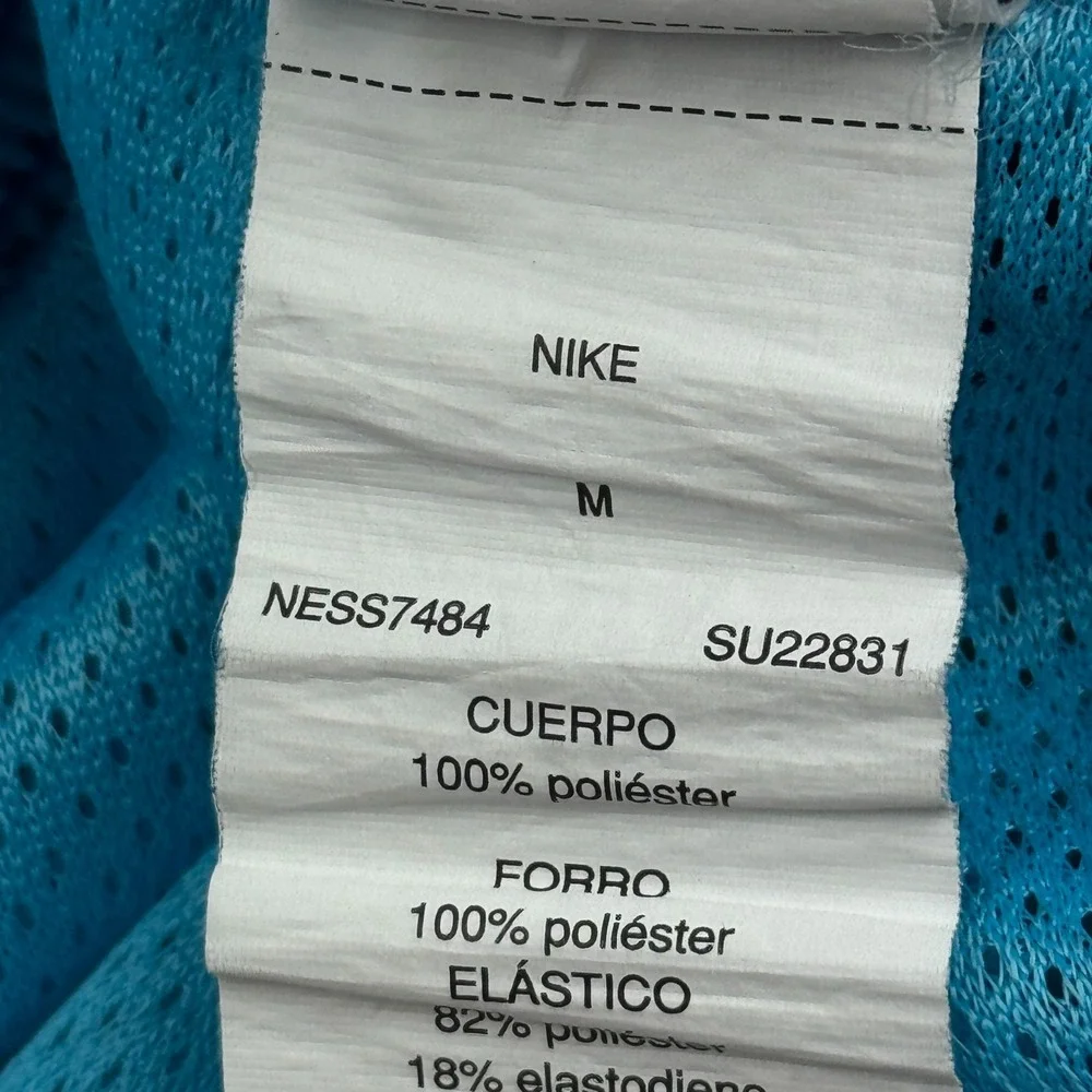 Nike Shorts Mens Medium‎ Blue Continuum Striped Swimming Board Trunks Beach